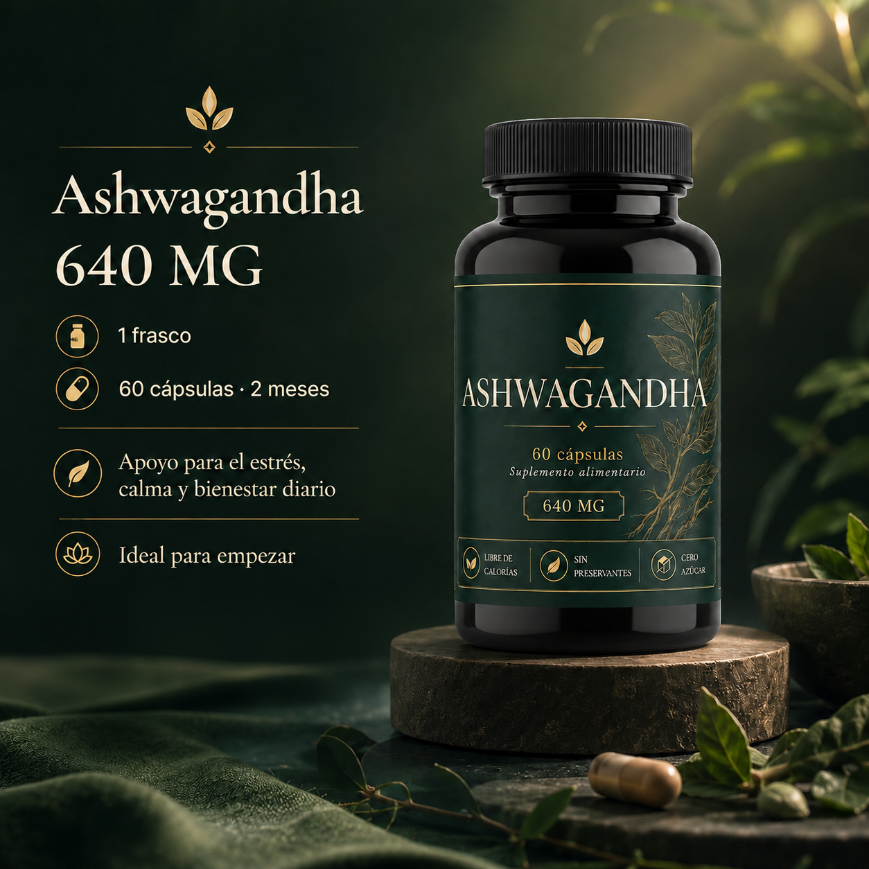 Frasco Kénos Ashwagandha