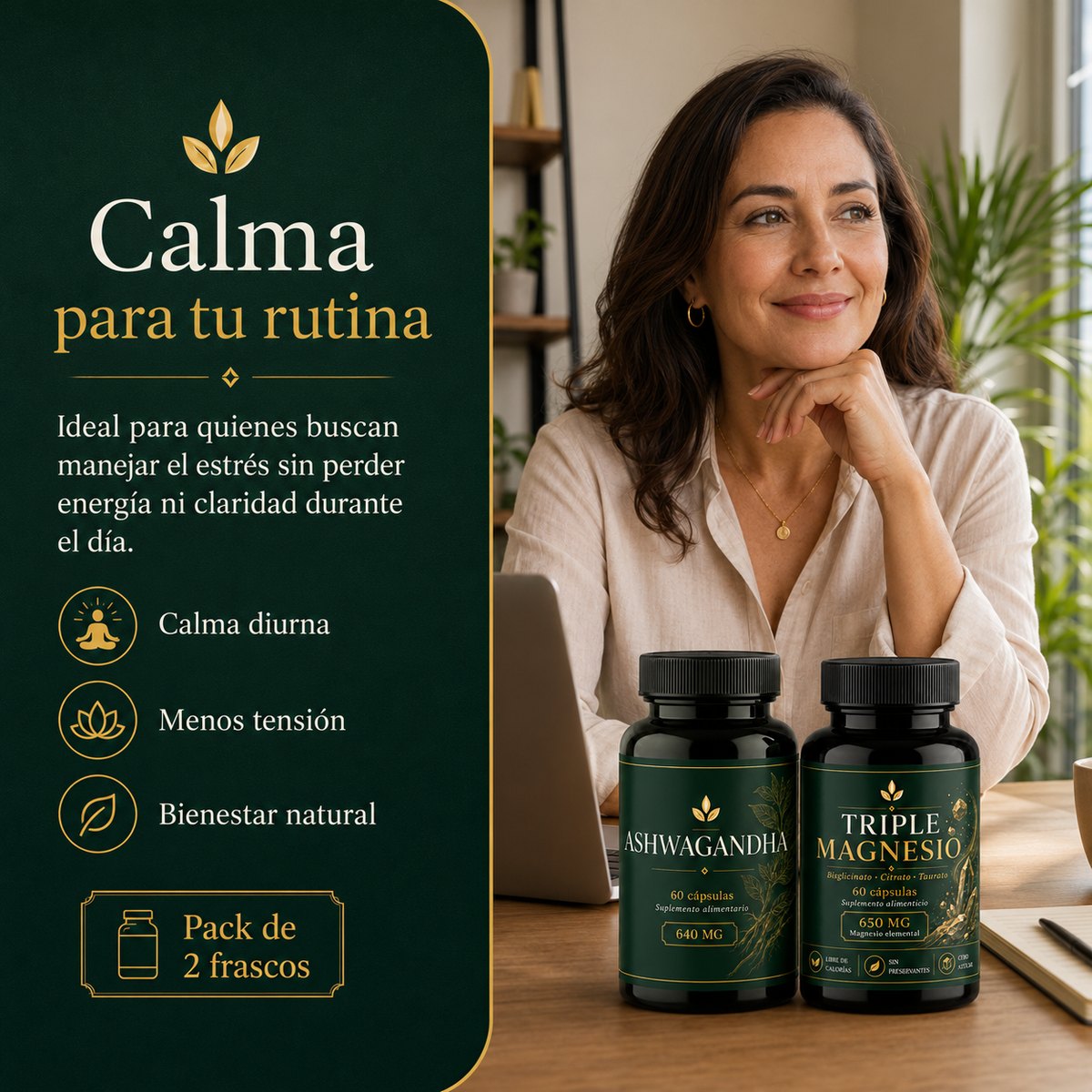 Pack Relax Total Kénos — Ashwagandha y Triple Magnesio