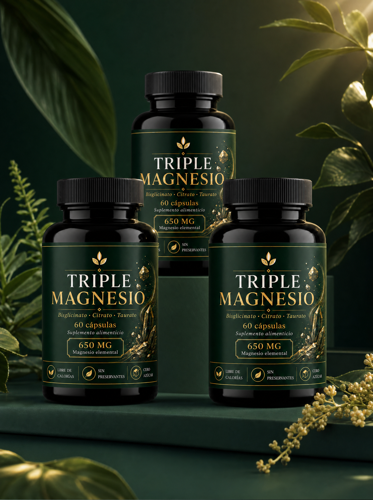 Frasco Kénos Triple Magnesio