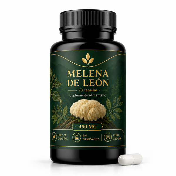 Melena de León 450mg KéNos — frasco de 90 cápsulas
