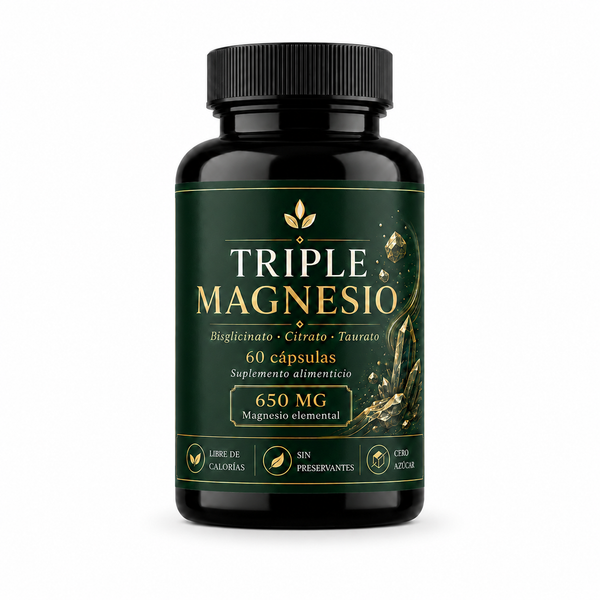 Triple Magnesio KéNos — frasco de 60 cápsulas