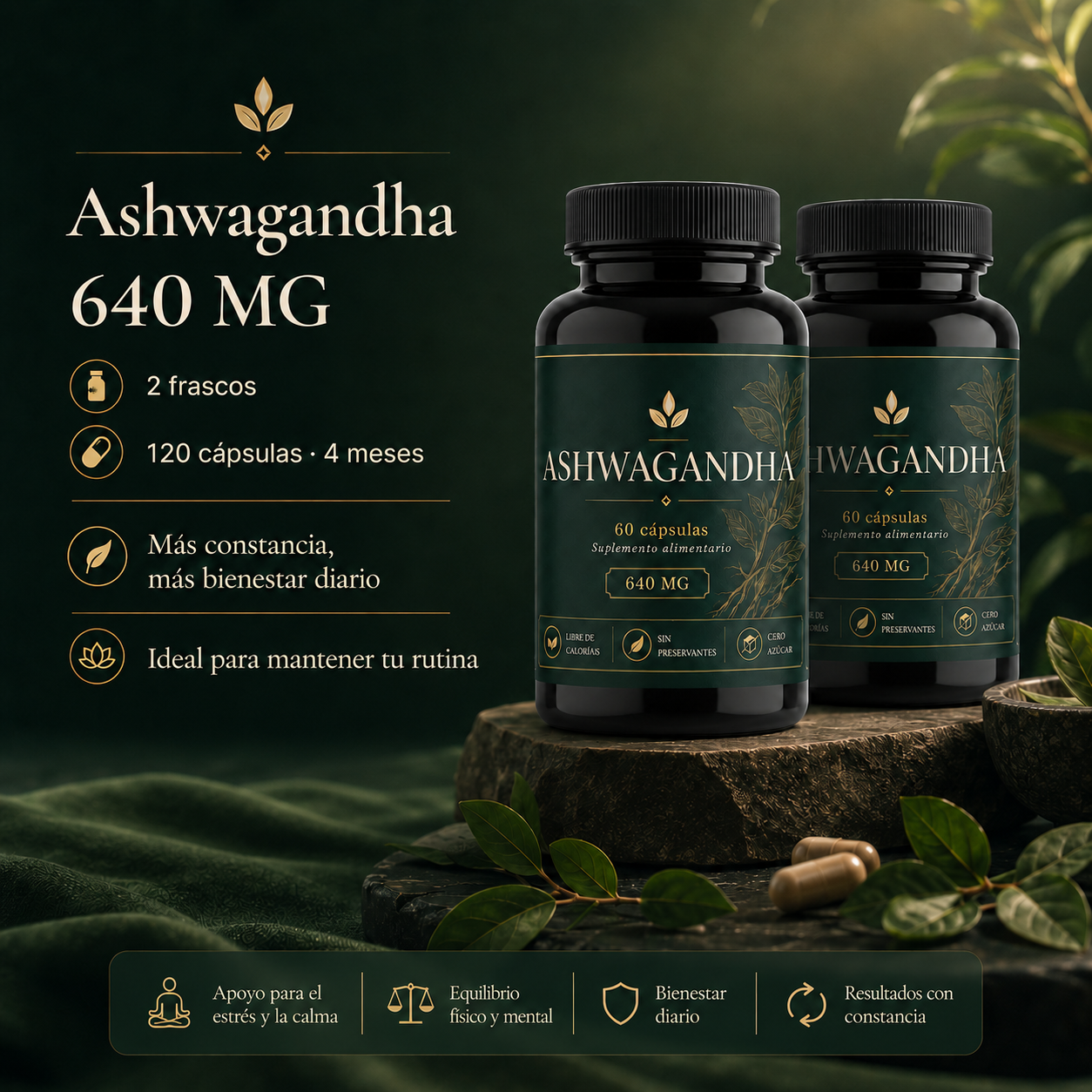 Frasco Kénos Ashwagandha