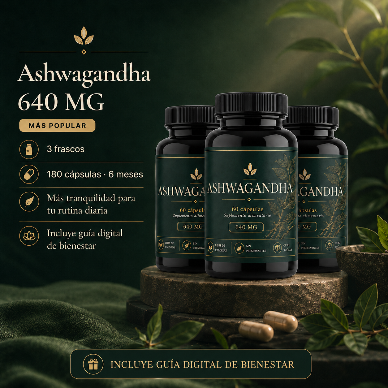 Frasco Kénos Ashwagandha