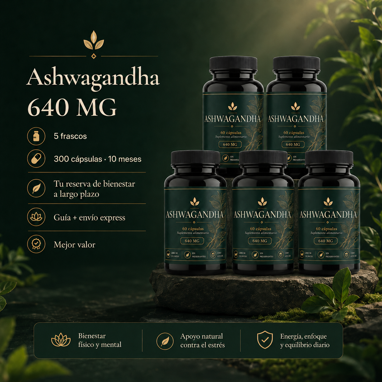Frasco Kénos Ashwagandha
