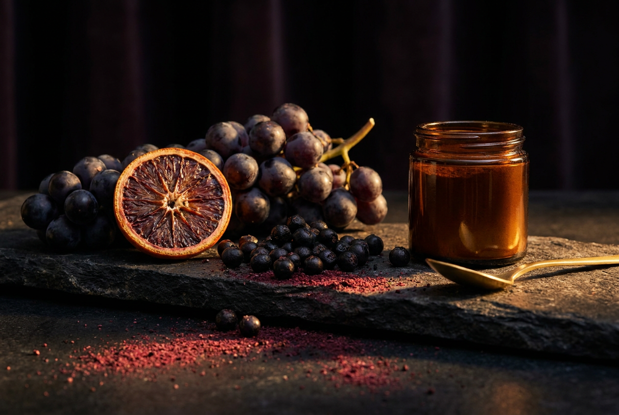 Uva y maqui — antioxidantes en cada cápsula.