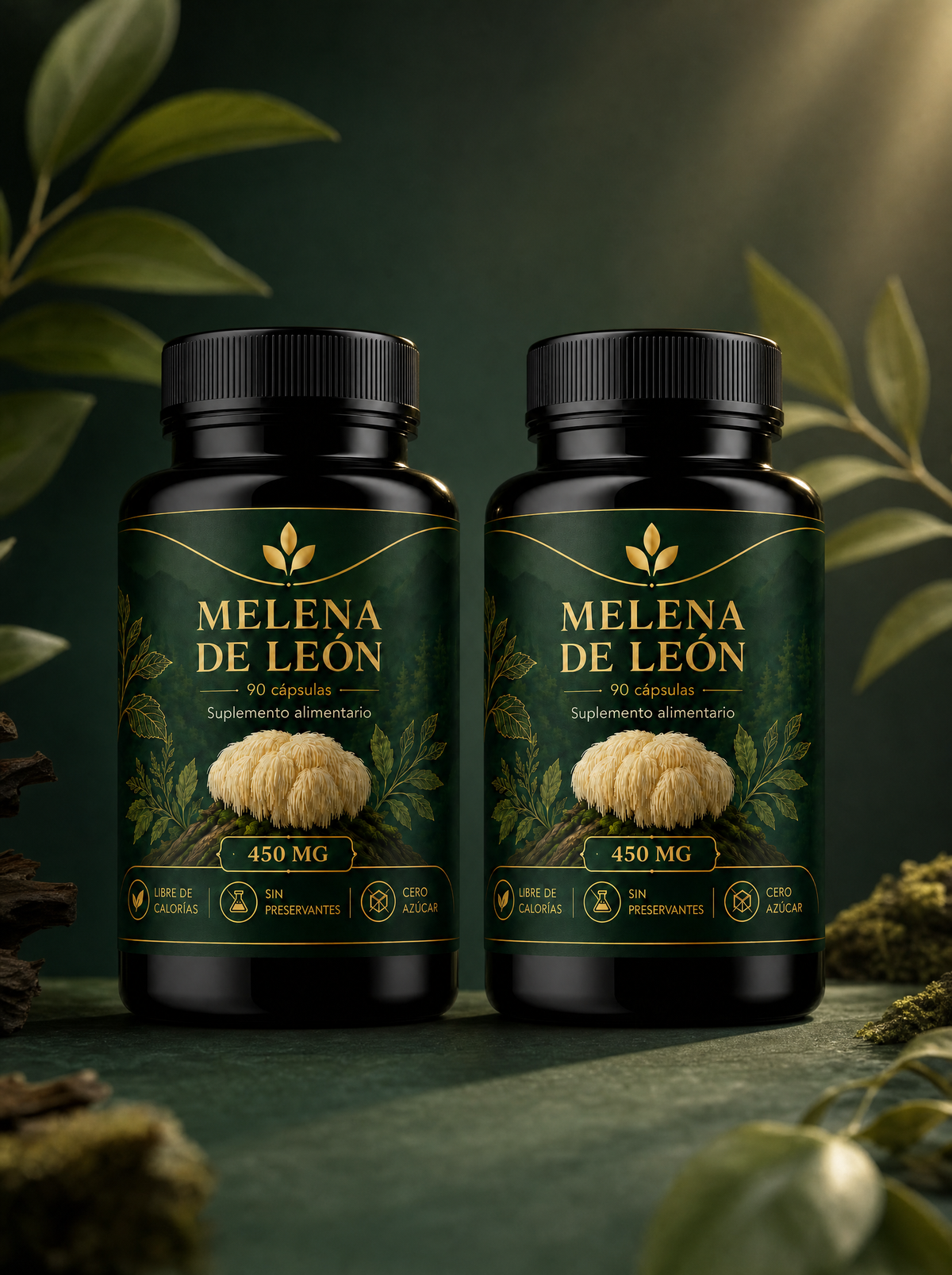 Frasco Kénos Melena de León